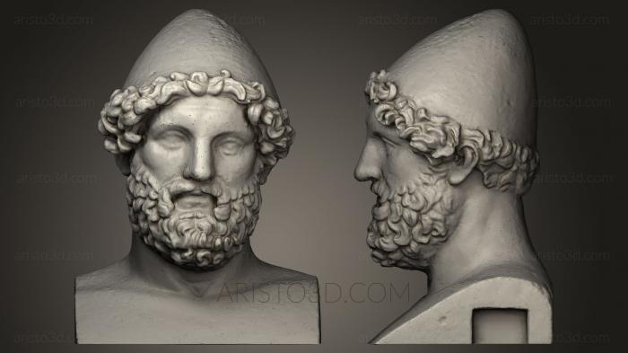 Busts and heads antique and historical (BUSTA_0056) 3D model for CNC machine